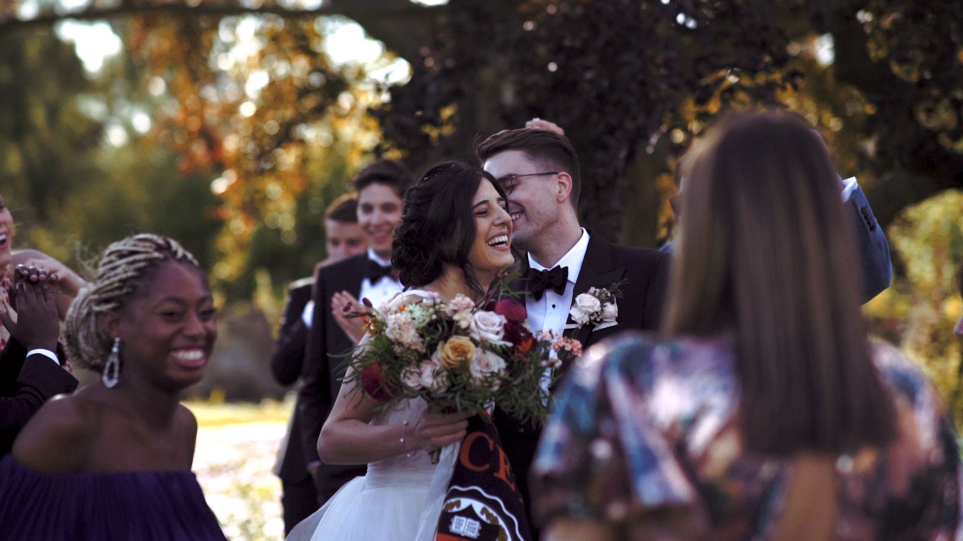 An intimate Jewish Ceremony at Elmore Court Wedding