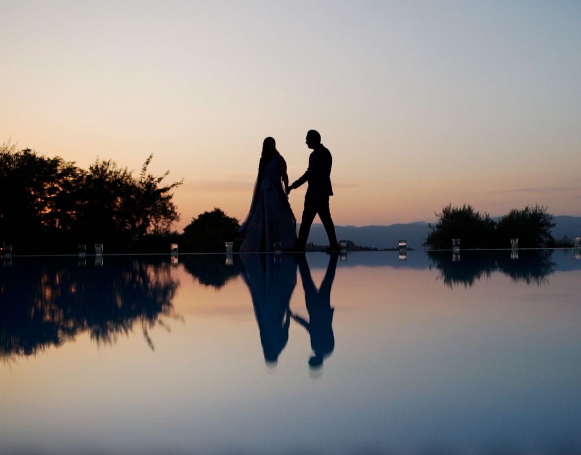 Bollywood Dancing in the Tuscan hills at a Tentua Di Artimino Wedding