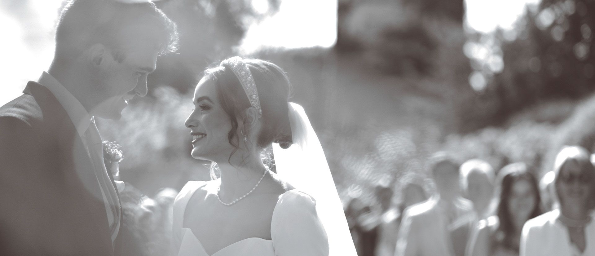 Bride Sees Groom at Lucknam Park Wedding