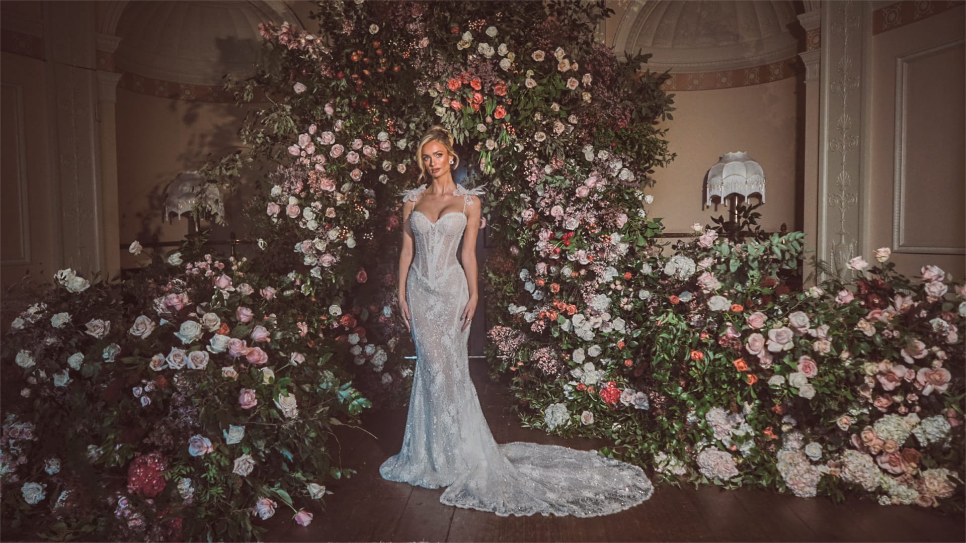 Vogue Wedding With Flower arrangement