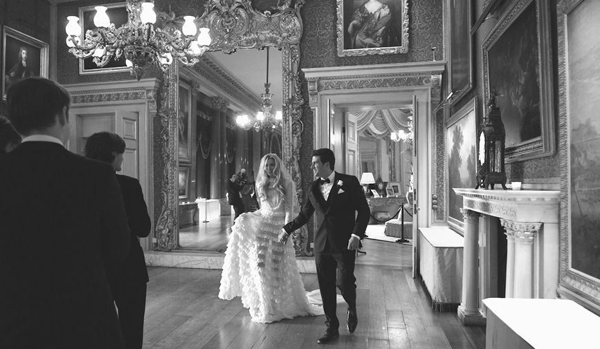 UK Fashion Model Olivia Arben steps into Four designer gowns for her Goodwood House Wedding