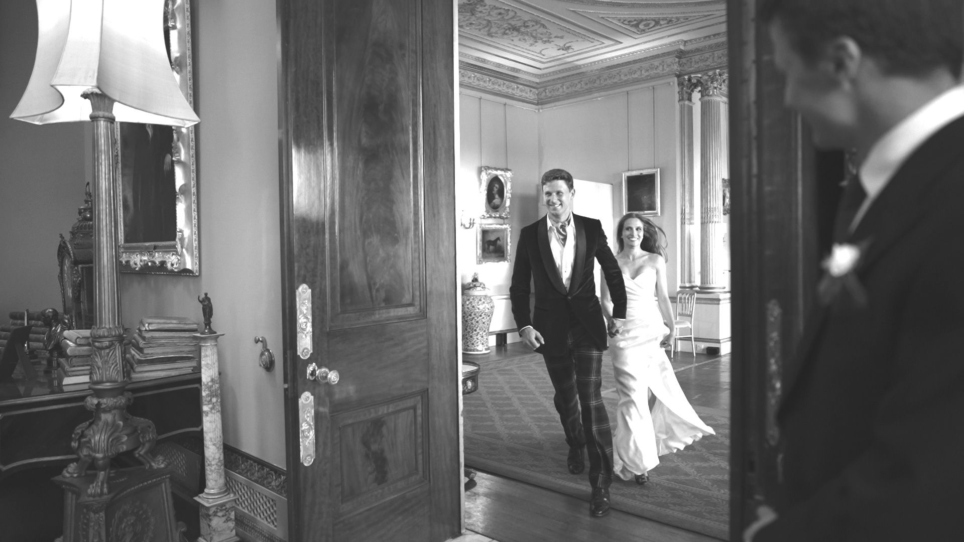 A Guard of Honour at the Somerley House Wedding planned by Ella Hartig