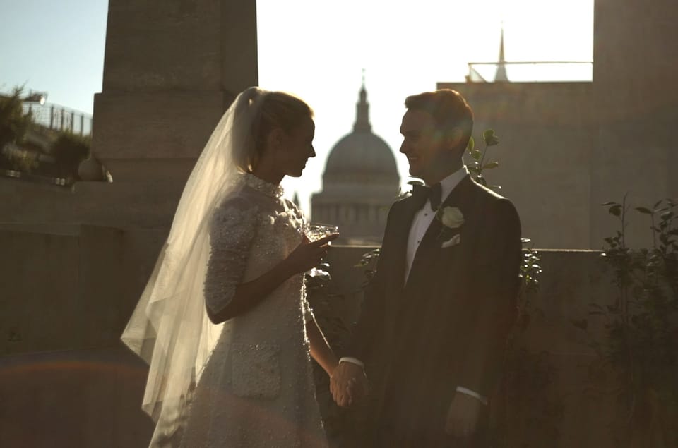 A Short Dress at The Ned London Wedding